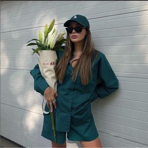 H&M Cotton poplin shorts